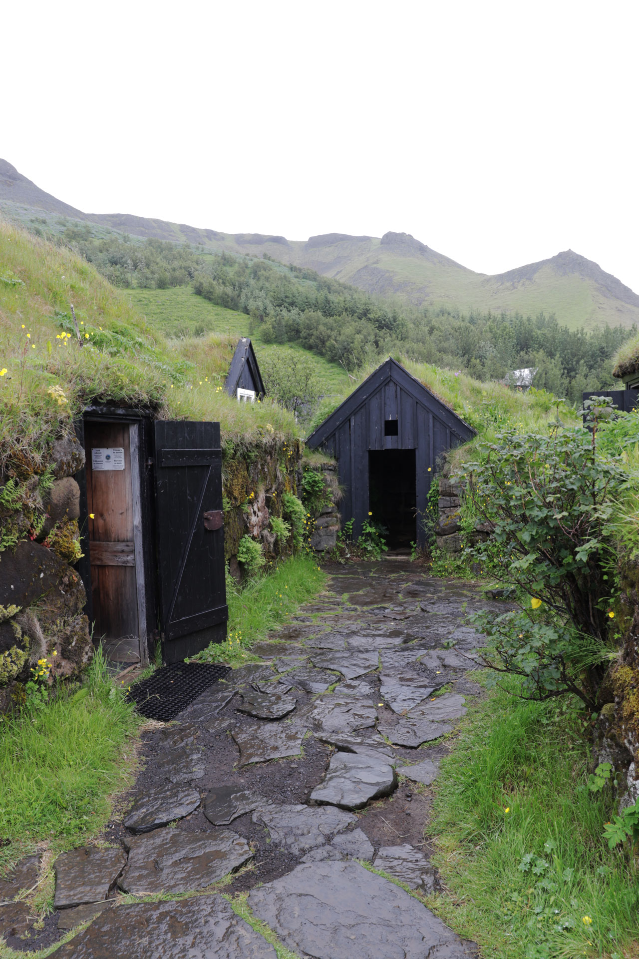 Alte isländische Wohnhäuser