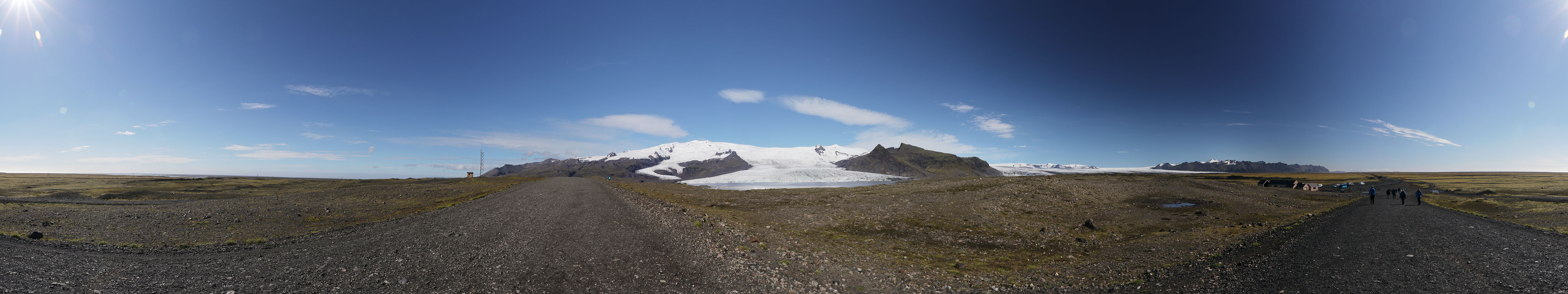 ... und die Aussicht auf den Gletscher zu genießen
