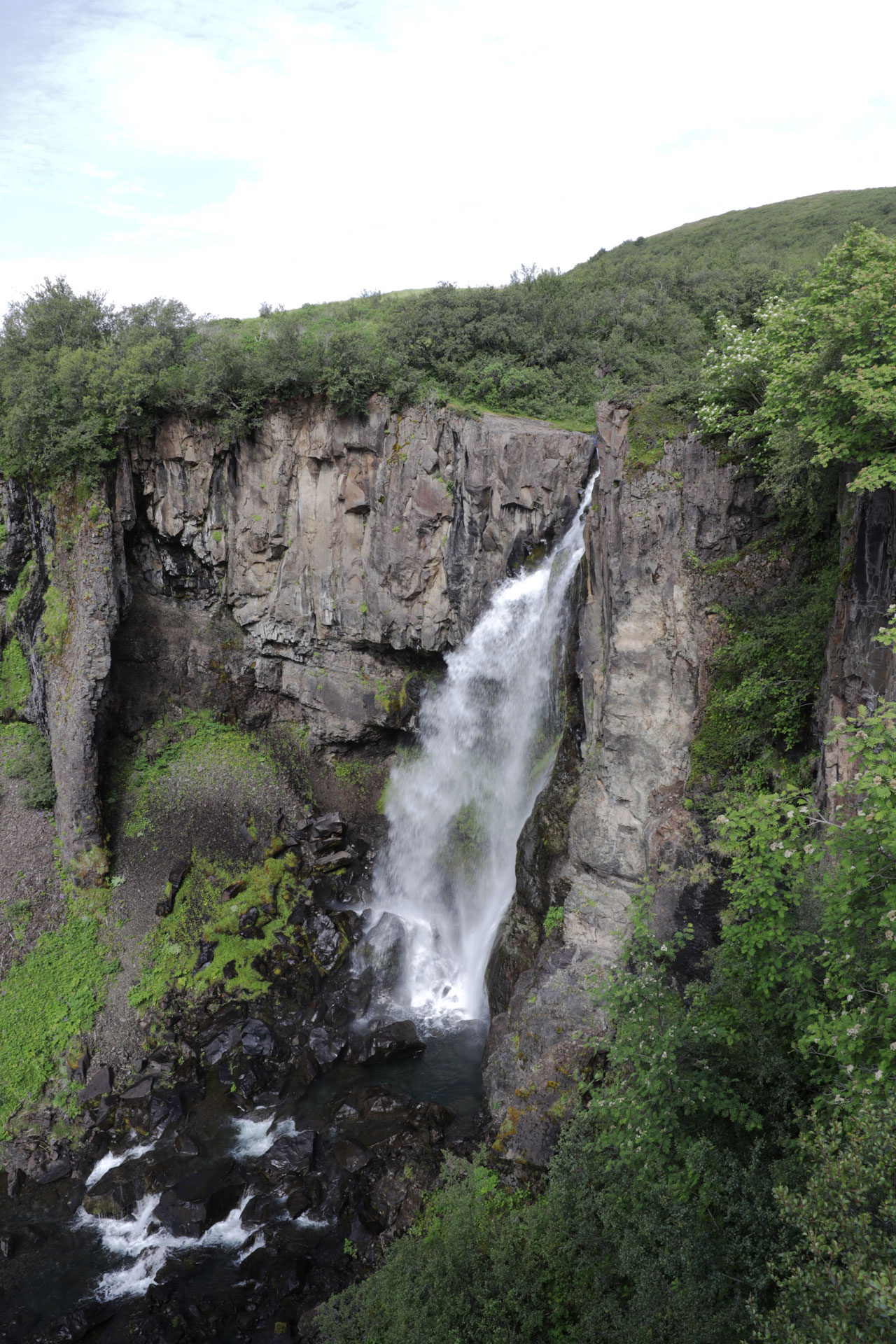 Ein kleiner Wasserfall im Nationalpark