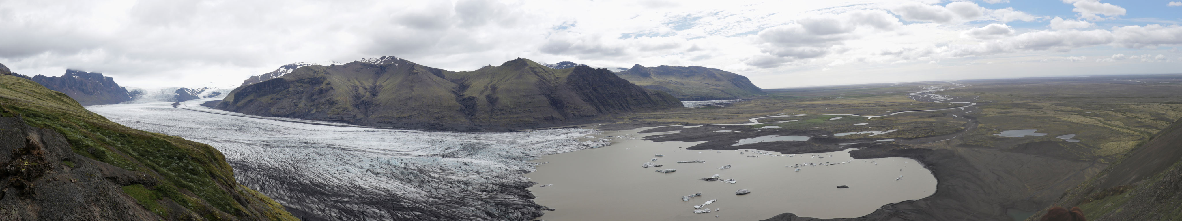 Blick über einen der Gletscher